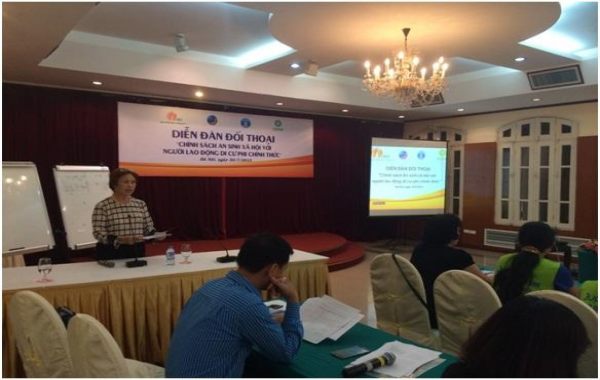 Diễn đàn đối thoại “chính sách an sinh xã hội với người lao động di cư phi chính thức”